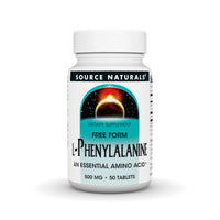 Thumbnail for Source Naturals L-Phenylalanine Free Form Essential Amino Acid - 50 Tablets