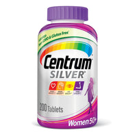Thumbnail for Centrum Silver Women's Multivitamin for Women 50 Plus, Multivitamin/Multimineral Supplement with Vitamin D3, B Vitamins, Calcium and Antioxidants, Gluten Free, Non-GMO Ingredients - 200 Count