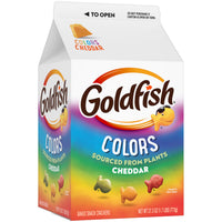 Thumbnail for Goldfish Colors Cheddar Cheese Crackers, 27.3 Oz Carton