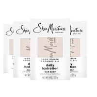 Thumbnail for SheaMoisture Bar Soap Virgin Coconut Oil 4 count Nourish and Replenish Skin Daily Hydrating bar soap with 24h shea moisture nutrients for Healthy, Glowing Skin 8 oz