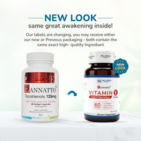 Thumbnail for WELLNESS EXTRACT Eannatto Tocotrienols Vitamin E Supplements Tocopherol Free, Non-GMO, Gluten Free & Antioxidant (125MG 60 Softgels)