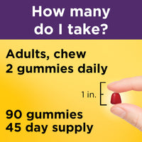 Thumbnail for Nature Made Hair Skin and Nails with Biotin 2500 mcg, Dietary Supplement for Healthy Hair, Skin & Nails Support, 90 Gummies, 45 Day Supply