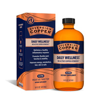 Thumbnail for Sovereign Copper Bio-Active Copper Hydrosol, Daily+ 4-in-1 Wellness Supplement for Joint, Bone, Hair, Skin and Nails, Cardiovascular Health, Energy and Metabolic Health Support, 16 fl oz (473mL)