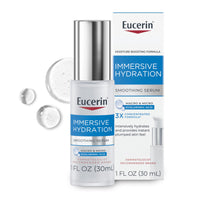 Thumbnail for Eucerin Immersive Hydration Smoothing Face Serum, Ultra-Lightweight Hyaluronic Acid Serum Reduces the Look of Fine Lines and Wrinkles, 1 Fl Oz Bottle