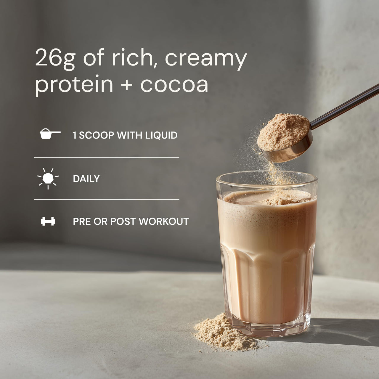 Blueprint Bryan Johnson Chocolate Protein Powder – Vegan Plant-Based Supplement with Cocoa Powder – Clean Ingredients – 26g Protein per Serving – Non-GMO – 30 Servings
