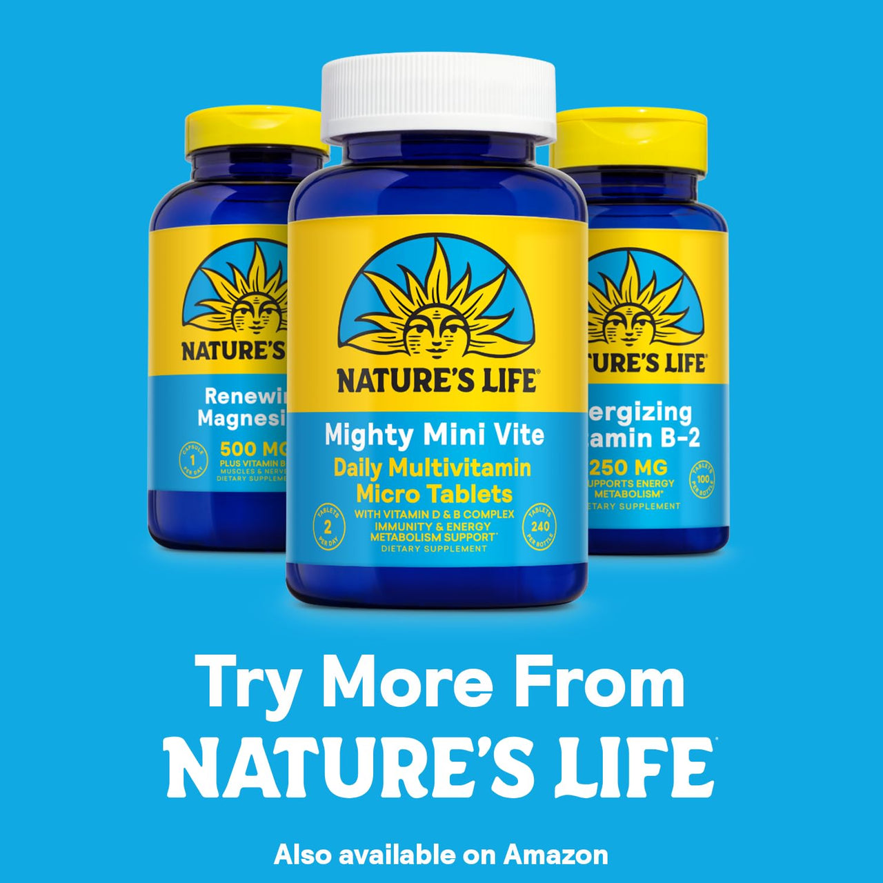 Natures Life Renewing Magnesium 500 mg - Plus Vitamin B-6 - Muscles and Nerves Support - Lab Verified (180 Servings, 180 VegCaps)