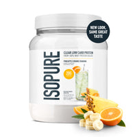 Thumbnail for Isopure Clear Whey Isolate Protein Powder, Lactose Free, Gluten Free, Naturally Flavored, Pineapple Orange Banana, 20g Protein Per Serving, 14.1 Oz, 16 Servings (Packaging May Vary)