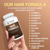 Thumbnail for Dr. Berg All-in-One Vitamins for Hair, Skin, & Nails - Advanced Formula with Biotin, Saw Palmetto, DHT Blocker, & Trace Minerals - 90 Veg Capsules