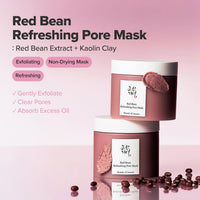 Thumbnail for Beauty of Joseon Red Bean Pore Refreshing Mask Mud Cream Hydrating Wash Off Pack, Pore Cleansing Exfoliator, Korean Skin Care for Men and Women 140ml, 4.73 fl.oz