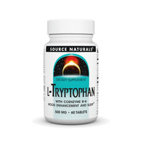 Thumbnail for Source Naturals L-Tryptophan with Coenzyme B-6 500mg - 60 Tablets