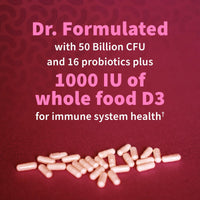 Thumbnail for Garden of Life Dr. Formulated Probiotics Urinary Tract+ - 50 Billion CFU - Supports Digestive, Immune & Urinary Tract Health - Shelf Stable - 60 Vegetarian Capsules