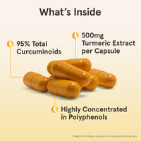 Thumbnail for Jarrow Formulas Curcumin 95 Supplement - Turmeric Extract Supplement, 500 mg for Antioxidant & Joint Support, 60 Capsules