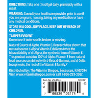 Thumbnail for The Vitamin Shoppe Vitamin E 1,000IU - Antioxidant Support for Skin Health & Immune Function, Daily Vitamin (120 Softgels)