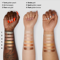 Thumbnail for Milk Makeup Highlighter – Cream Highlighter Stick for Face + Body with Radiant, Shimmery Glow – Buildable, Blendable, Vegan Formula for All Skin Types – Spark, 0.21 oz