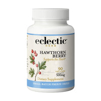 Thumbnail for Eclectic Herb - Hawthorn Berry Capsules | Cardiovascular Support | Heart Health, Circulation & Digestion Support | US-Grown, Vegan, Non-GMO, Gluten Free (90 CT | 500 mg)