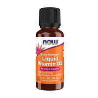 Thumbnail for NOW Foods Supplements, Liquid Vitamin D-3, Extra Strength, Structural Support*, 1-Ounce