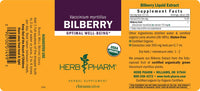 Thumbnail for Herb Pharm Bilberry Liquid Extract for Eye and Vision Support - 4 Ounce