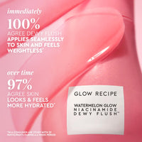 Thumbnail for Glow Recipe Niacinamide Dewy Flush Tinted Serum - 100% Glowy Skincare Makeup to Smooth, Hydrate & Brighten - Liquid Korean Makeup with Buildable Soft Pink Tint - Watermelon Flush (0.4 oz)