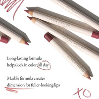 Thumbnail for LAURA GELLER NEW YORK Marble Lips Multidimensional Liner, Nouveau Neutral - Marbleized Smooth Glide Sharpenable Lip Liner for Fuller Lips