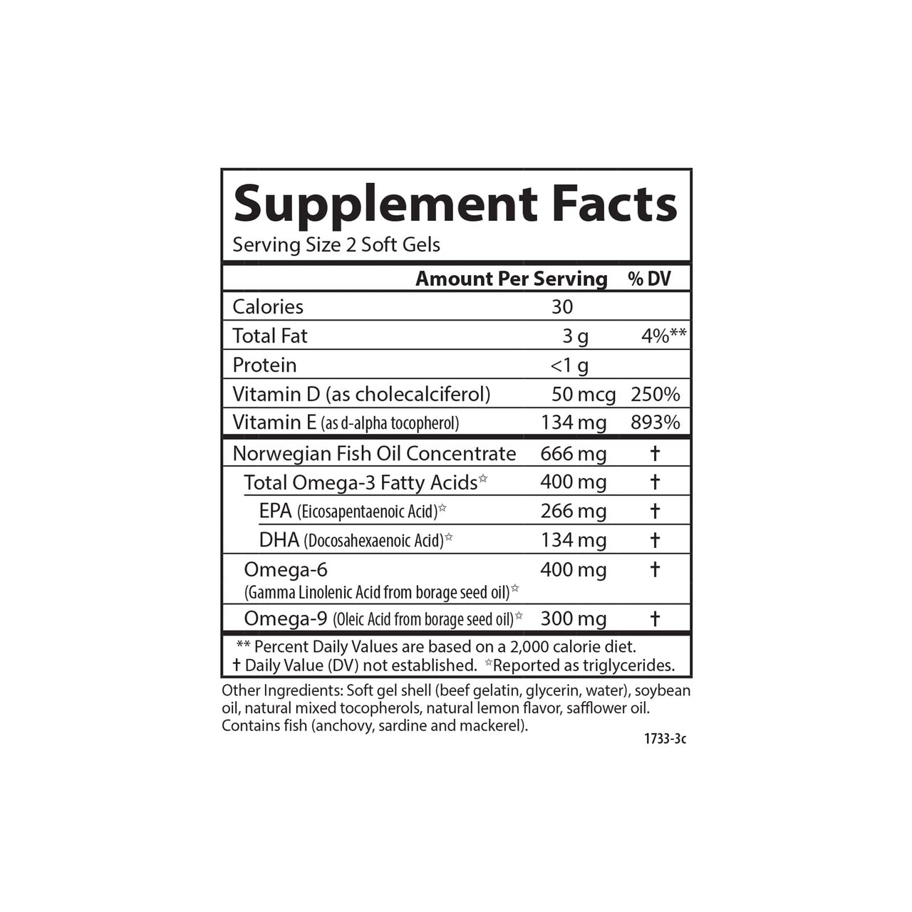 Carlson - Omega Complete Gems, Omega-3-6-9, Wild Caught, Sustainably Sourced, Heart Health, Joint Function & Immune Support, 180 Softgels