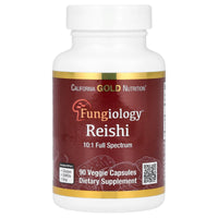 Thumbnail for California Gold Nutrition Reishi (Ganoderma lucidum), Full Spectrum, Certified Organic, 90 Veggie Capsules (600 mg Per Veggie Capsule)