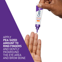 Thumbnail for CeraVe Skin Renewing Vitamin C Eye Cream, Vitamin C, Hyaluronic Acid, Ceramides & Caffeine, Under Eye Cream For Dark Circles and Puffiness, Fragrance Free & Ophthalmologist Tested, 0.5 Fl. Oz