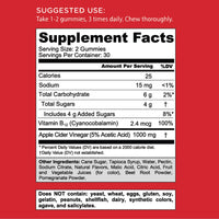 Thumbnail for Goli Apple Cider Vinegar Gummies - Worlds First ACV Gummy with Vitamin B12, Beetroot & Pomegranate - Vegan, Non-GMO, Gluten-Free - 60 Count (Pack of 1)