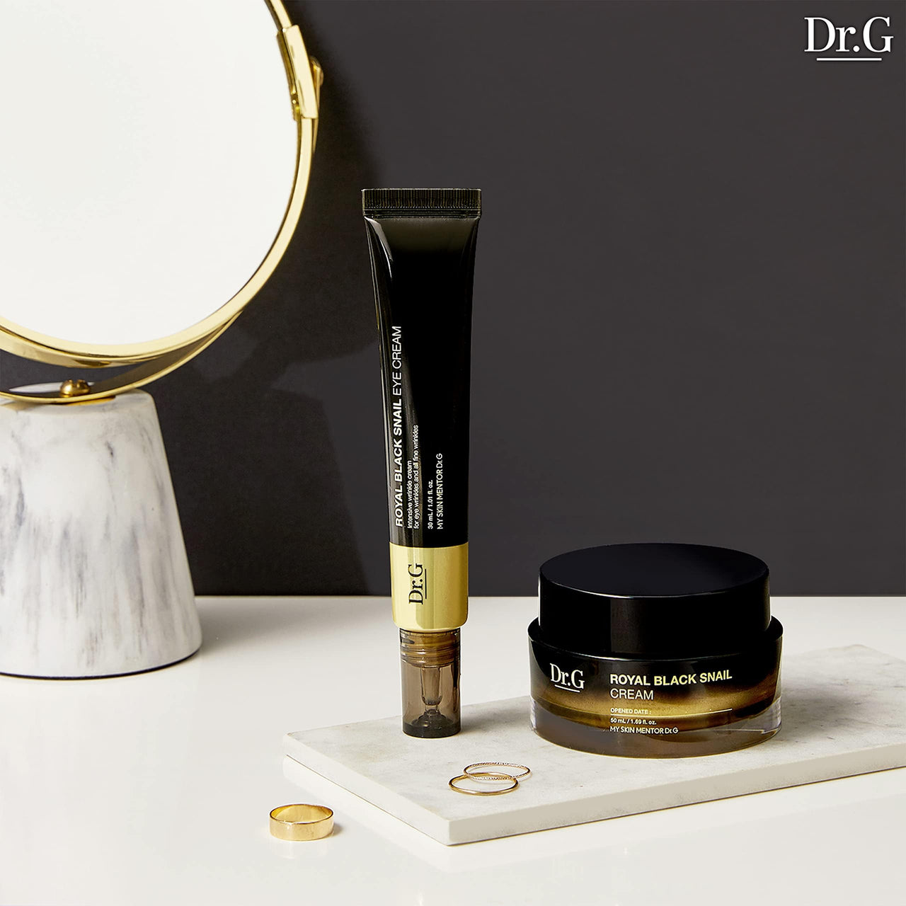 Dr.G Royal Black Snail Korean Eye Cream for Dark Circles Under Eye Treatment, 30ml - Korean Eye Serum, Korean Skin Care Eye Cream Anti Aging, Korean Under Eye Cream Korean, Korean Skincare, Kbeauty