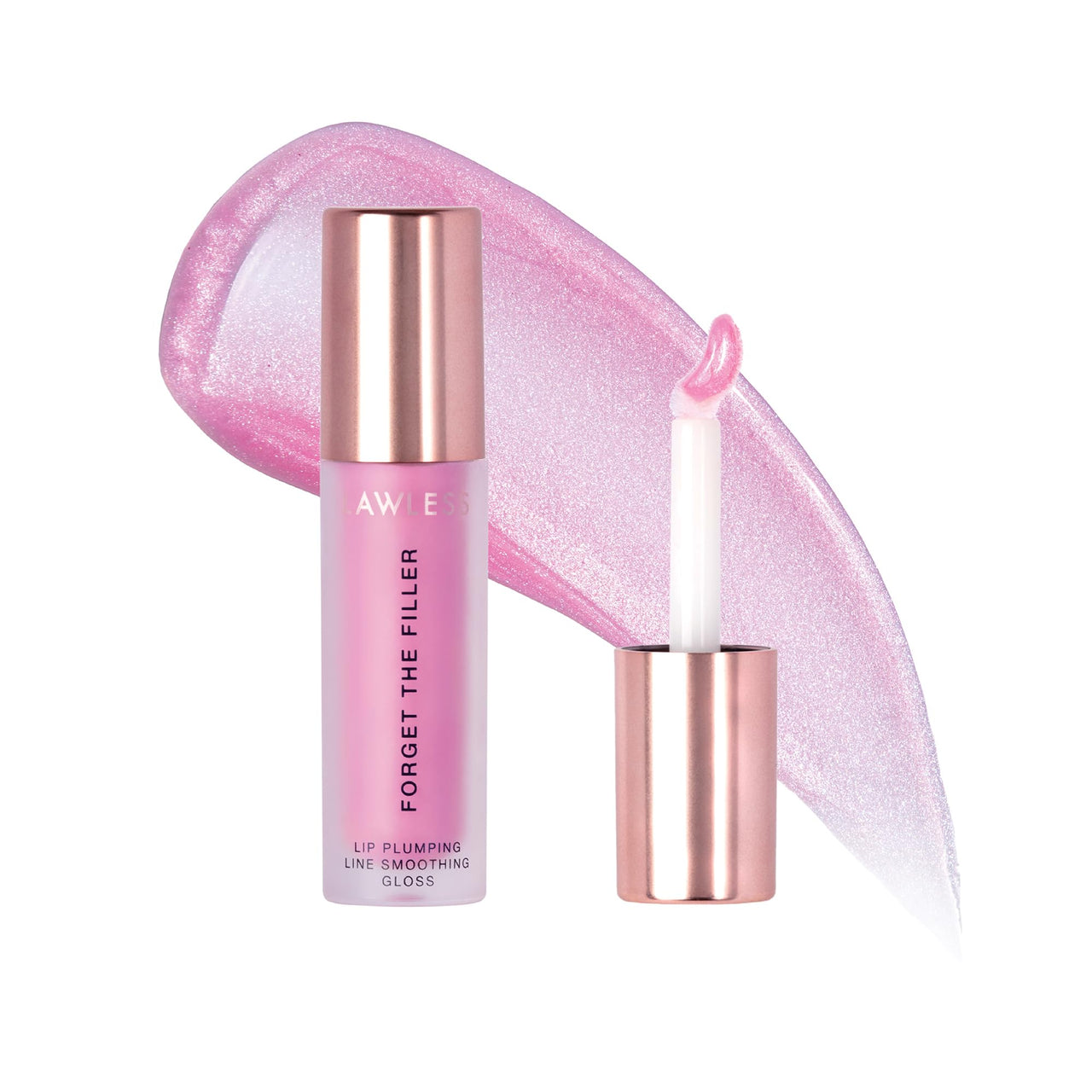 Lawless Forget the Filler Lip Plumping Line Smoothing Gloss - Daisette - Premium Volumizing Lip Gloss with Natural Ingredients Designed to Plump, Firm, and Hydrate Lips 0.11 oz