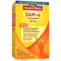 Thumbnail for SAM-e Complete 400 mg Tablets, 36 Count Value Size, Supports a Healthy Mood & Joint Comfort