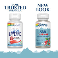 Thumbnail for SOLARAY Extra Hot Cool Cayenne 100,000 HU - Traditional Folk Remedy and Digestion Aid - Bio-Cool Process - Lab Verified, GMP Facility, 60-Day Guarantee - 45 Servings, 90 VegCaps