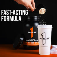 Thumbnail for Rule 1 Proteins R1 Protein Whey Isolate - with 25g Protein & 6g BCAA Exclusively from Isolated & Hydrolyzed Sources for Workout Recovery (2 Pounds, Chocolate Fudge)