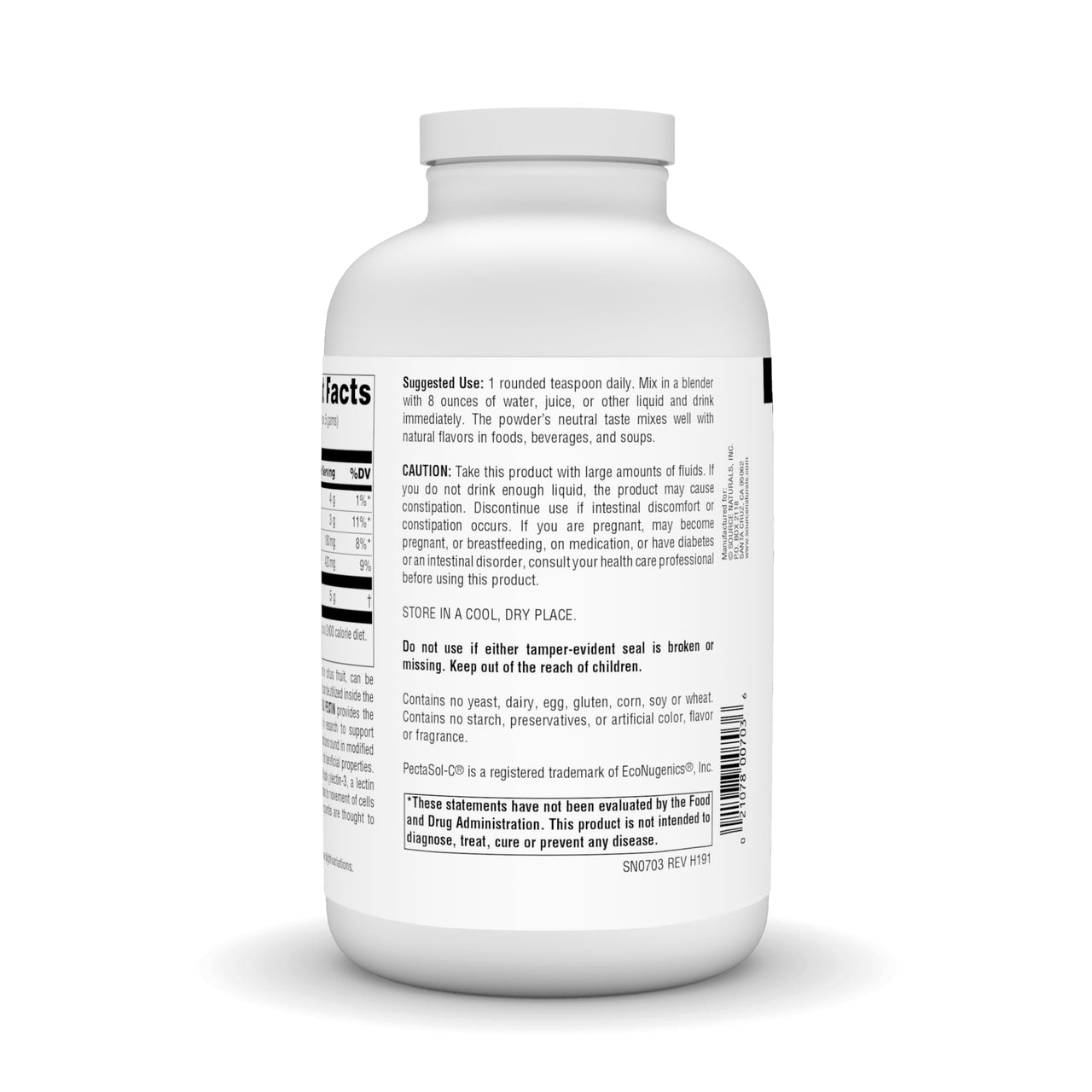Source Naturals Modified Citrus Pectin Pectimmune 400 Gm, 0.1 Pound