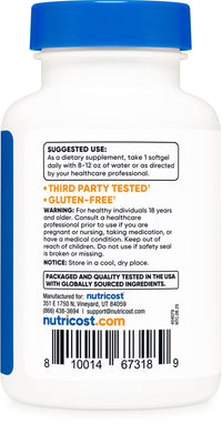 Thumbnail for Nutricost Astaxanthin 4mg, Gluten Free and Non-GMO, 120 Softgels (4 Month Supply)
