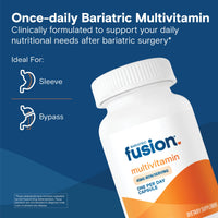 Thumbnail for Bariatric Fusion One Per Day Bariatric Multivitamin with Iron | Easy to Swallow Capsule | Vitamin for Bariatric Surgery Patients | Gastric Bypass and Sleeve Gastrectomy | 30 Count | 1 Month Supply