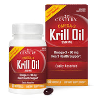 Thumbnail for 21st Century Krill Oil, 350 mg, 60 Softgels