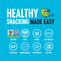 Thumbnail for The Only Bean Crunchy Dry Roasted Edamame Snacks (Sea Salt), Healthy High Protein(11g) Keto Food, Low Carb Gluten Free Office Vegan Food 100 Calorie Snack Pack, 0.9oz 10 Pack