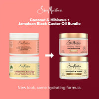 Thumbnail for SheaMoisture Leave-In Conditioner Bundle, Coconut & Hibiscus Curl Enhancing Smoothie for Curly Hair, Frizz Control + Jamaican Black Castor Oil Strengthen & Restore for Hair Repair