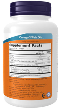 Thumbnail for NOW Foods Supplements, Cod Liver Oil, Extra Strength 1,000 mg with Vitamins A & D-3, EPA, DHA, 90 Softgels