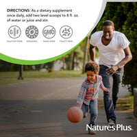 Thumbnail for NaturesPlus Ultra Juice Green Drink - 1.32 lb - Supports Immune Health, Digestion & Energy Production - Organic, Non-GMO, Vegan, Gluten Free - 60 Servings