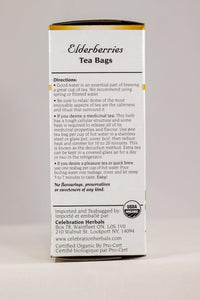Thumbnail for Celebration Herbals Organic Elderberries Tea Bags 24 Count