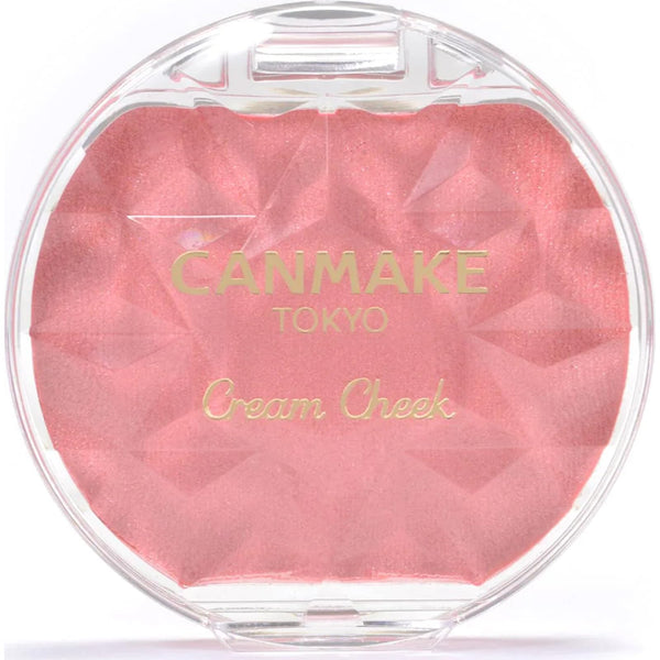 CANMAKE - Cream Cheek Pearl - Silky Smooth Long Lasting High Pigment Pearl - 0.14oz (3.9g) (P01 Peach Dazzle)