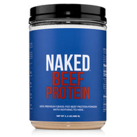 Thumbnail for Naked Beef Protein Isolate - Grass Fed European Beef Bones, 21g Protein, 0g Carbs, Collagen, Amino Acids, Dairy Free, No Artificial Ingredients, Paleo Keto Carnivore Friendly, Unflavored - 20 Servings