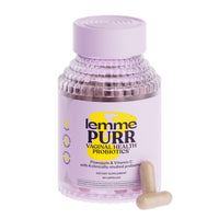 Thumbnail for Lemme Purr Vaginal Probiotics for Women - Promotes pH Balance, Healthy Vaginal Odor & Urinary Tract Health w/Lactobacillus Blend, Clinically Tested Strains, Pineapple & Vitamin C - 60 Veggie Capsules
