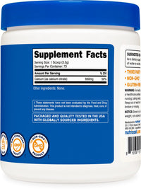 Thumbnail for Nutricost Calcium Citrate Powder (250 Grams) Unflavored