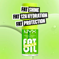 Thumbnail for NYX PROFESSIONAL MAKEUP Fat Oil Chillz, Moisturizing, Shiny and Vegan Tinted Lip Gloss - Kiwi Freeze (Sheer Green)