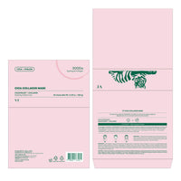 Thumbnail for VT COSMETICS CICA Pink Daily Mask 30 Sheets, 300Da Low Molecular Collagen for Skin Elasticity, Hydrating & Firming, Pink Collagen Essence, Korean Face Mask