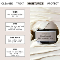 Thumbnail for Naturium Plant Ceramide Rich Moisture Cream Jumbo, Hydrating & Anti-Aging Skincare, 3.5 oz