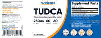 Thumbnail for Nutricost Tudca 250mg, 60 Capsules (Tauroursodeoxycholic Acid) - Premium Quality