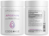 Thumbnail for Codeage Liposomal Apigenin Supplement, 3-Month Supply, Daily Flavonoid Chamomile Extract, Liposomal Phospholipid Complex, Non-GMO Sunflower Oil, Phosphatidylcholine Vegan Blend, Gluten-Free - 2 Pack